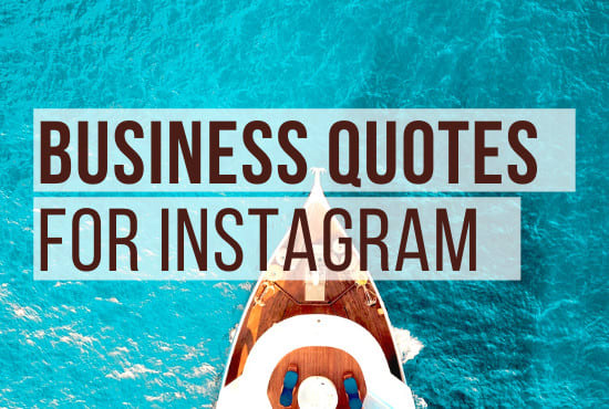 I will create business quotes for instagram, free trial