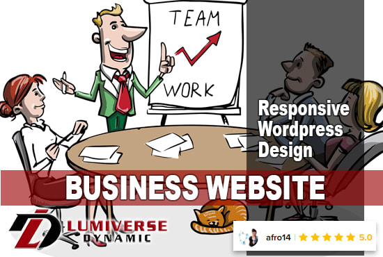 I will create business responsive wordpress website