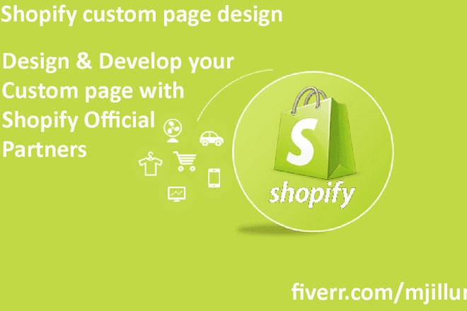 I will create custom page template for your shopify store