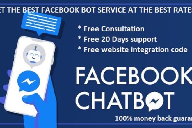 I will create facebook messenger chatbot in manychat, chatfuel custom