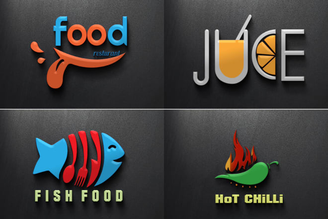 I will create fast food grill BBQ cafe and restaurant logo design