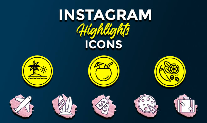 I will create instagram story highlights icons cover in 6 hours