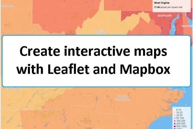 I will create interactive maps with leaflet and mapbox
