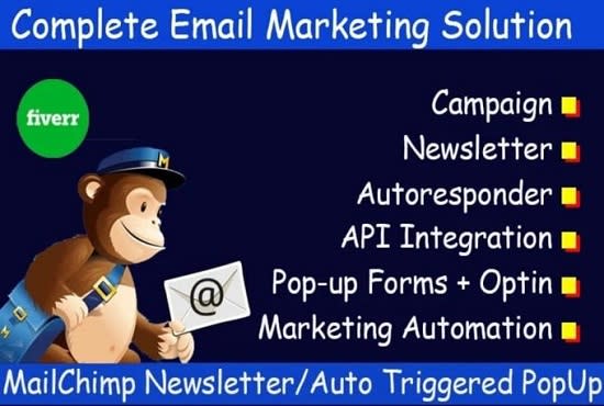 I will create mailchimp automated welcome email and landing page