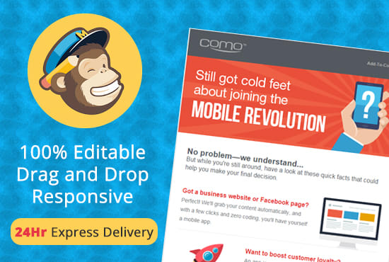 I will create mailchimp template or HTML email newsletter