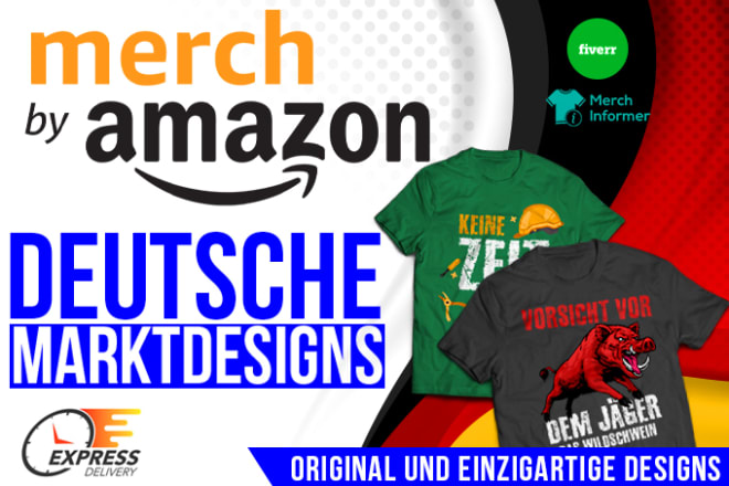 I will create merch by amazon graphic tee