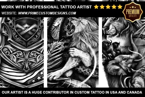 I will create one of a kind custom tattoo designs