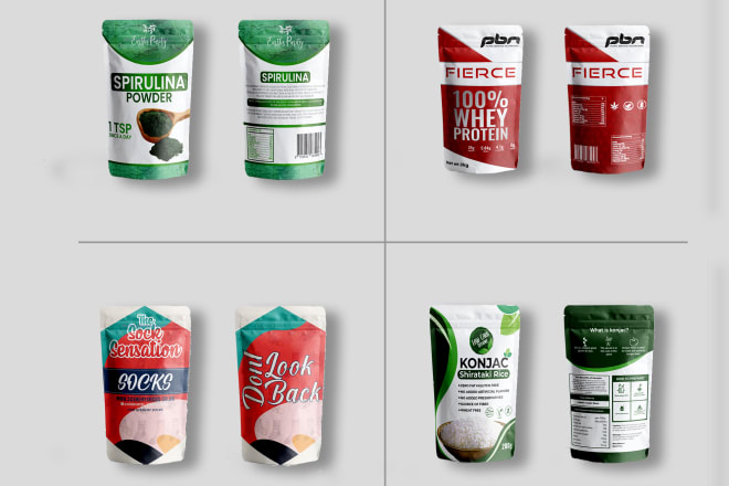 I will create pixel perfect food packaging design