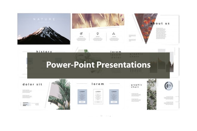 I will create professional powerpoint presentations