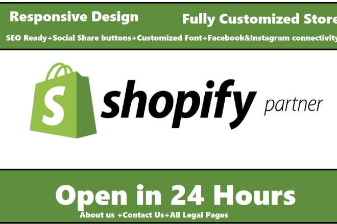 I will create shopify store website with drop shipping