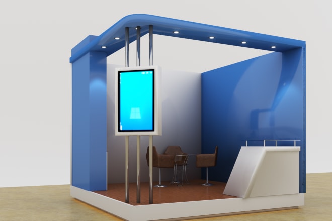 I will create your 3d stall design and render