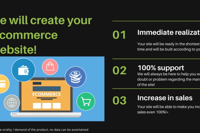 I will create your ecommerce site to increase your sales