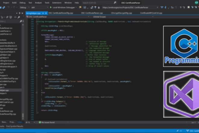 I will debug and make quality c cpp c plus plus projects
