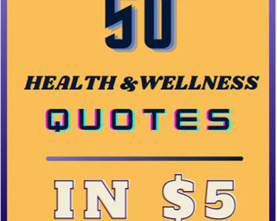 I will design 50 viral health and wellness quotes with your logo