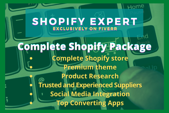 I will design 7 figure shopify dropshipping store as shopify expert
