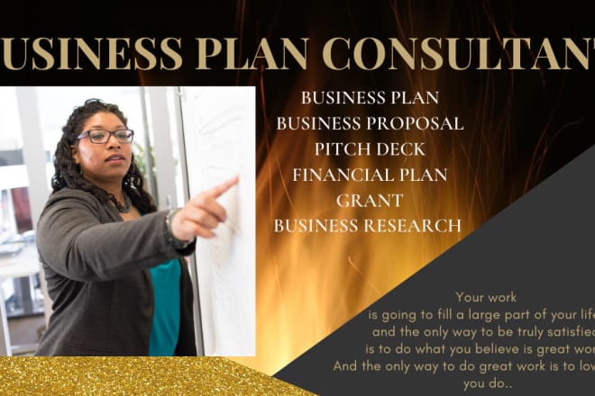 I will design a detailed business plan, startup business plan, business proposal,grant