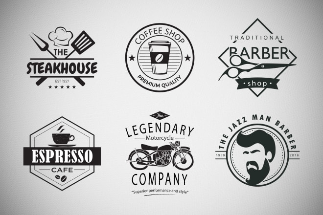 I will design a hand drawn retro vintage logo for you