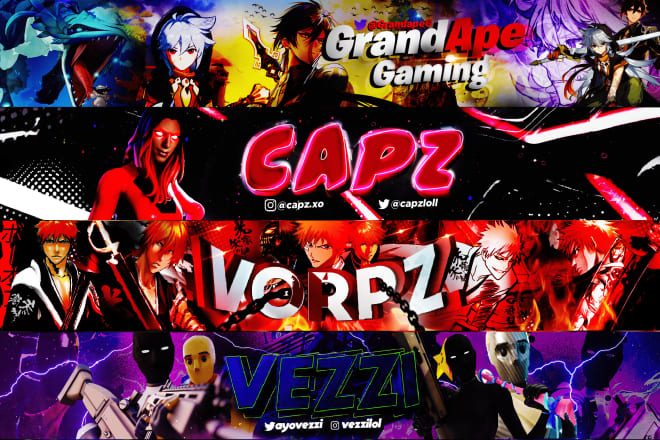 I will design a professional banner for youtube, twitch, twitter