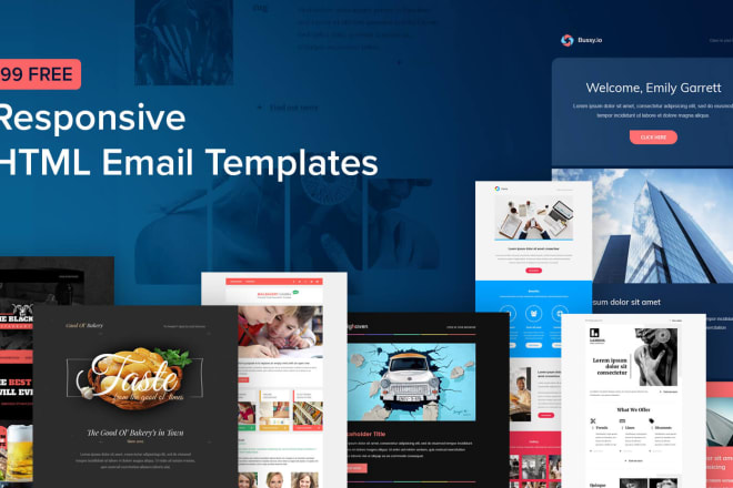 I will design a professional responsive HTML email template for email marketing