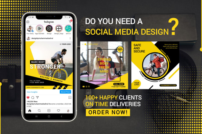 I will design amazing facebook or instagram post, flyer, banner ad