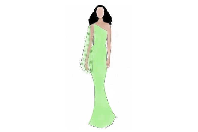 I will design amazing fashion illustration