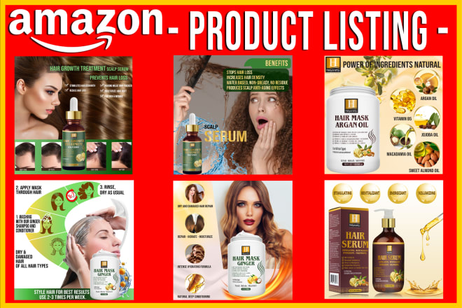 I will design amazon etsy shopify ebay product listing images