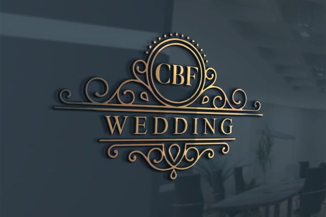 I will design an amazing wedding logo or monogram with copyrights