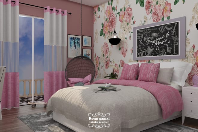 I will design and render 3d interior dressing room and bedroom
