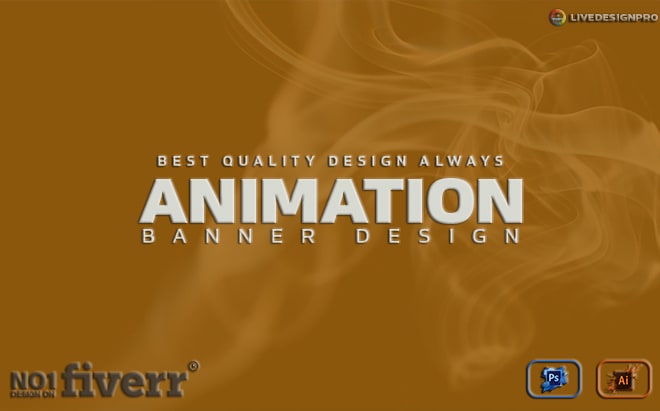 I will design animation or animated GIF web banner