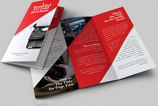 I will design awesome bifold, trifold brochure also digital poster design