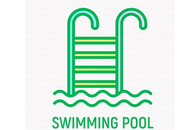 I will design awesome pool and spa logo creation in 1 day