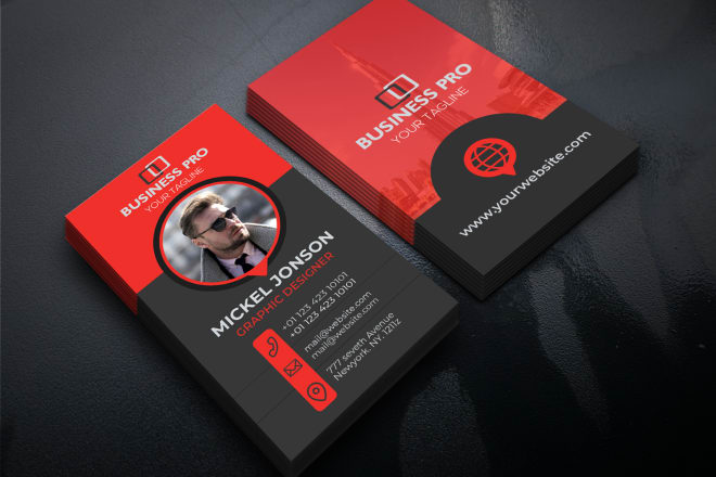 I will design awesome vertical business card and logo,stationery