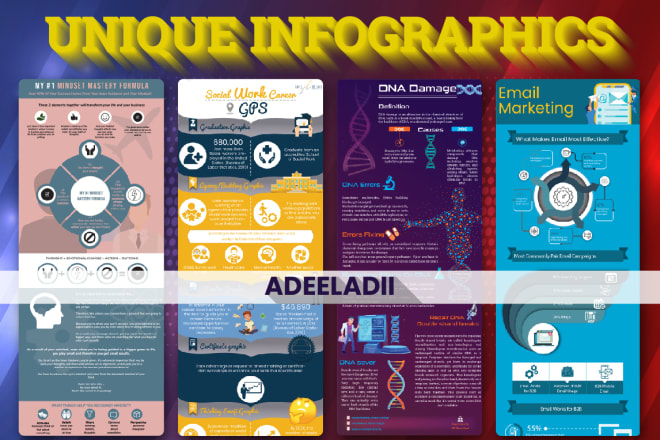 I will design beautiful infographic for you in just 12 hours