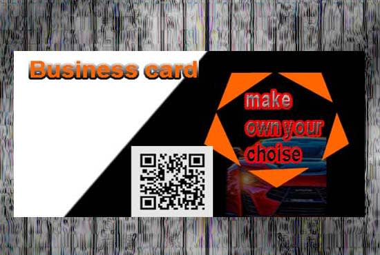 I will design business cards or visiting card with qr code optional