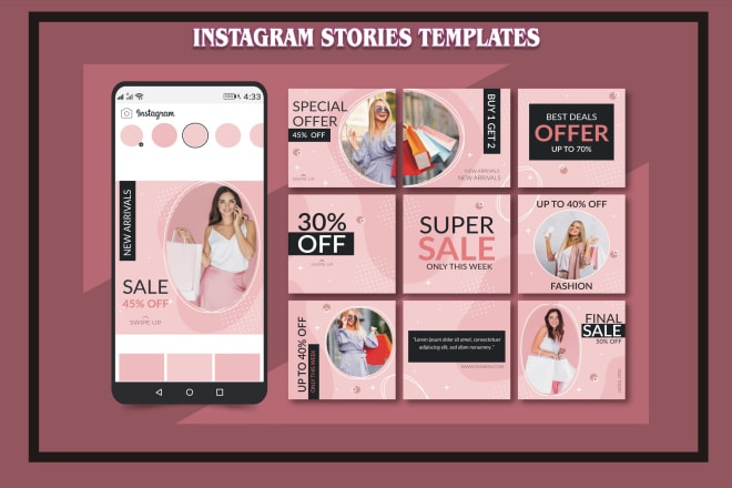 I will design canva instagram templates for the beautiful feed