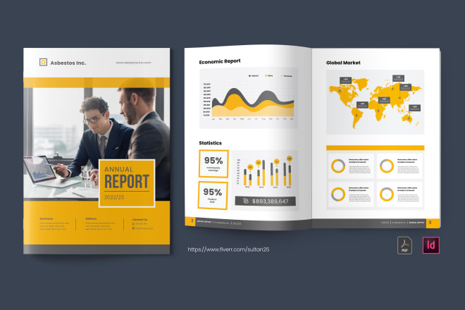 I will design clean brochure, company profile, proposal, annual report