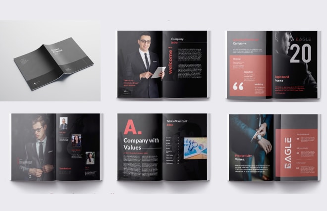 I will design company profile, brochure, annual report, proposal, catalogue