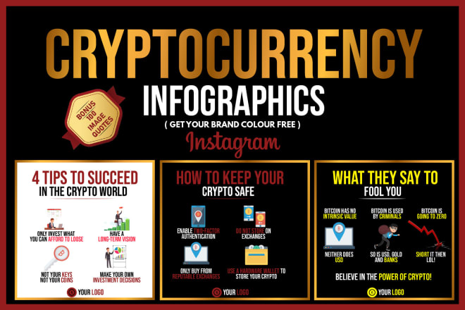 I will design cryptocurrency infographics for instagram