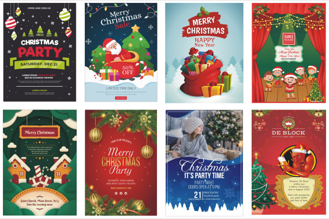 I will design custom christmas card, invitation and holiday card