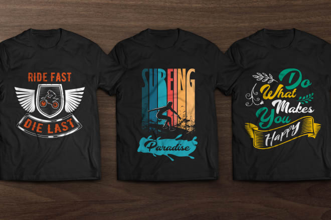 I will design custom graphics and typography t shirt for both pod and personal use