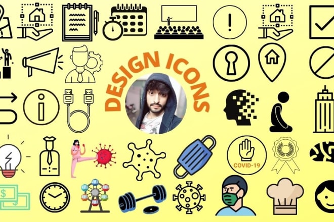 I will design custom icon logo banner for website app social media