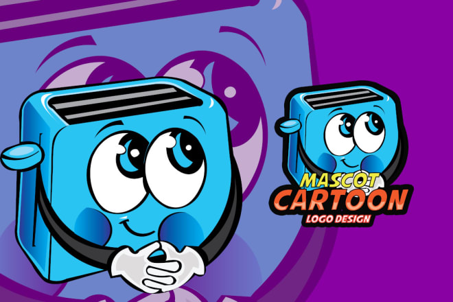 I will design cute cartoon mascot character logo