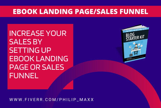 I will design ebook landing page or sales funnel