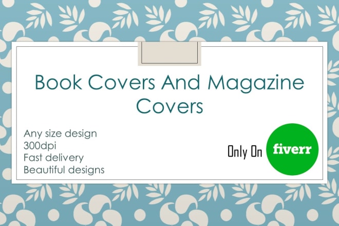 I will design ebooks, novels kindle and magazine covers