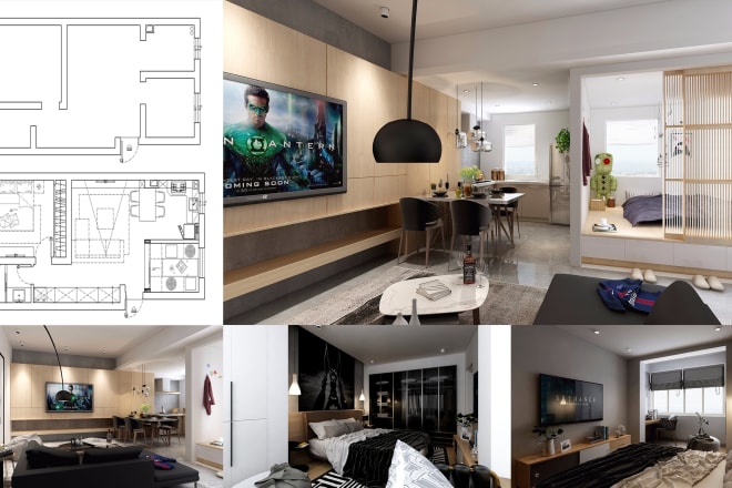 I will design floor plans with maximum space utilisation