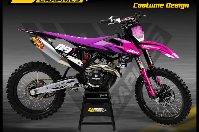 I will design graphics excellent of your motocross in less than