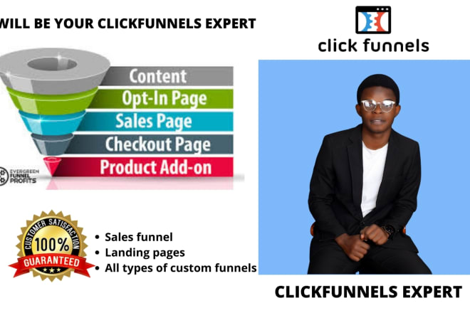 I will design high converting clickfunnels sales funnel