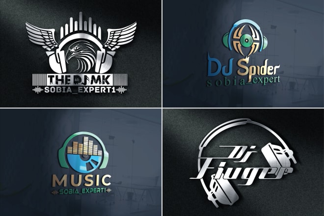 I will design modern dj music,band,disco,studio, radio, cinema and 3d vintage logo