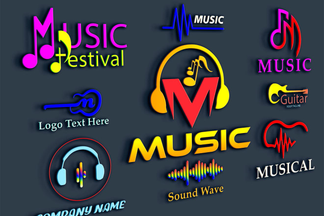 I will design modern rock,dj,band,studio,music,event and entertainment logo in 24h