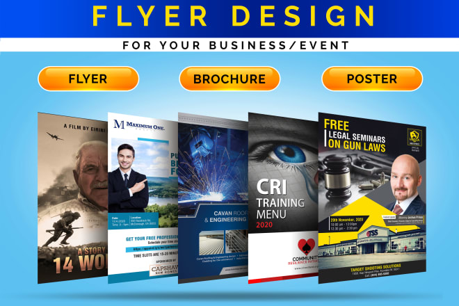 I will design pamphlet, flyer, brochure for your business
